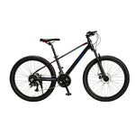 VOLTUS Mountain Bike with Front Suspension, Multi-Speed Gears and Dual Disc Brakes - Black