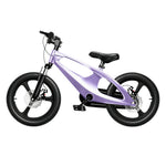 VOLTUS 12/18 Inch Kids Mountain Bike with Magnesium Alloy Frame, Dual Disc Brake, Suspension Fork and Integrated Wheels - Purple