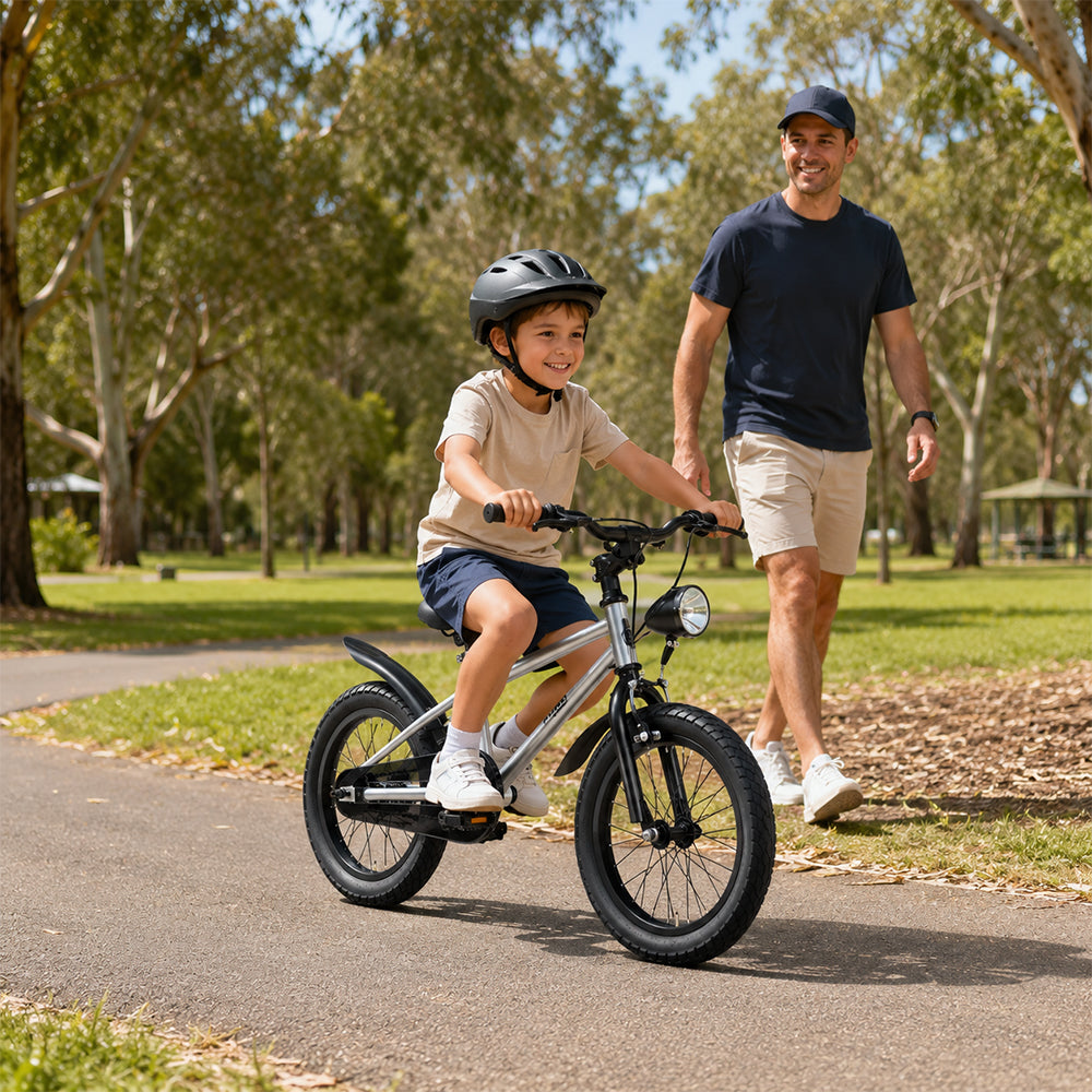 VOLTUS Mountain Bike with Lightweight Frame, All-Terrain Tyres and Sporty Design for Outdoor Riding - Galaxy Electric Silver