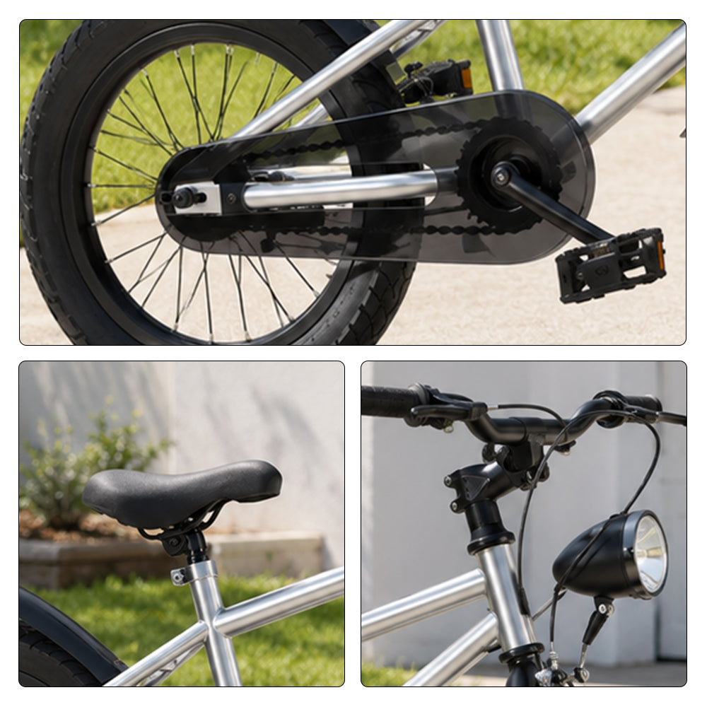 VOLTUS Mountain Bike with Lightweight Frame, All-Terrain Tyres and Sporty Design for Outdoor Riding - Galaxy Electric Silver