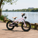 VOLTUS Mountain Bike with Lightweight Frame, All-Terrain Tyres and Sporty Design for Outdoor Riding - Pink