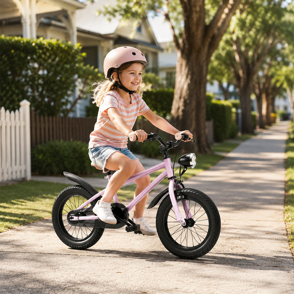 VOLTUS Mountain Bike with Lightweight Frame, All-Terrain Tyres and Sporty Design for Outdoor Riding - Pink