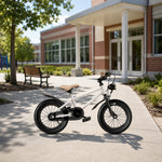 VOLTUS Mountain Bike with Lightweight Frame, All-Terrain Tyres and Sporty Design for Outdoor Riding - White
