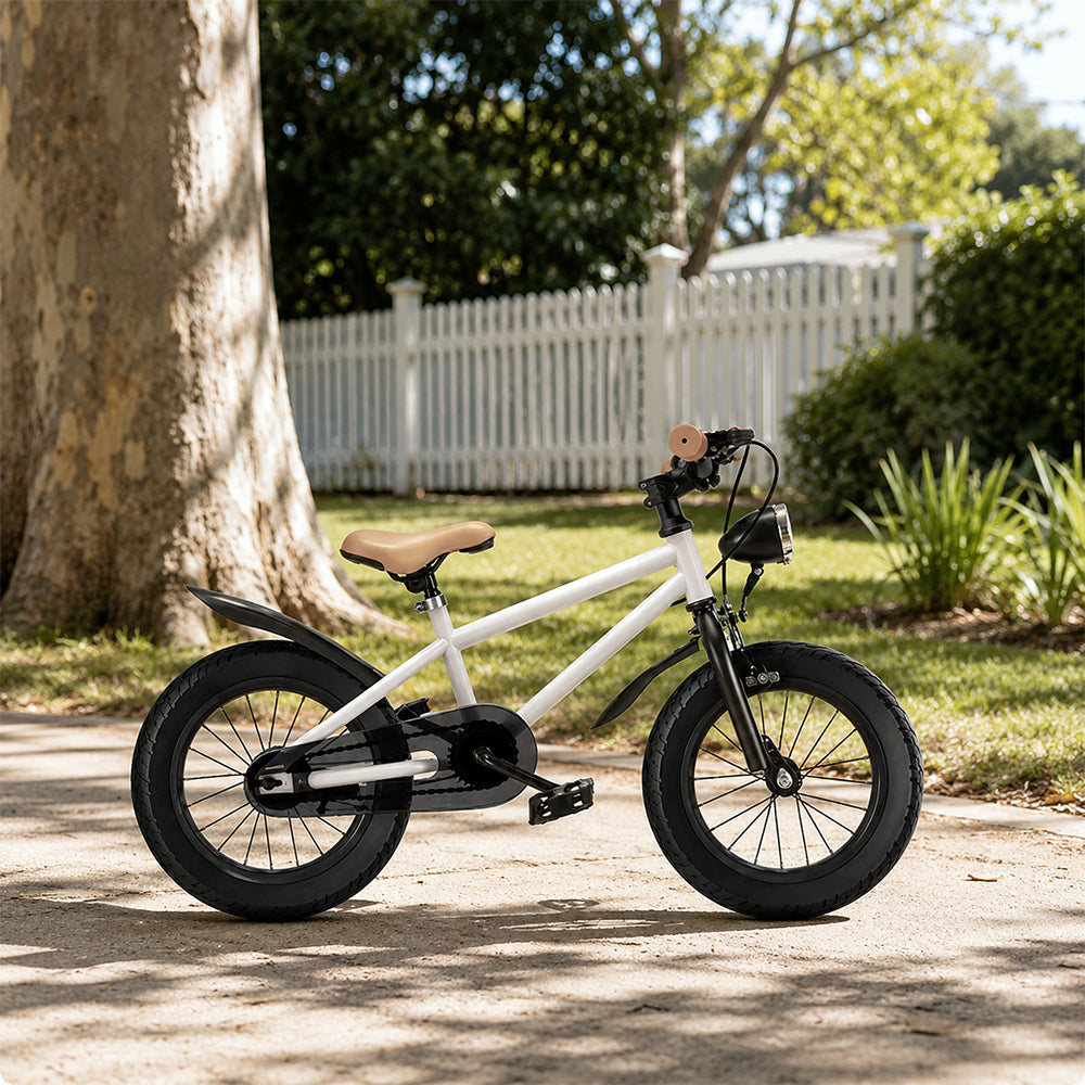 VOLTUS Mountain Bike with Lightweight Frame, All-Terrain Tyres and Sporty Design for Outdoor Riding - White