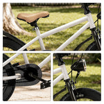 VOLTUS Mountain Bike with Lightweight Frame, All-Terrain Tyres and Sporty Design for Outdoor Riding - White