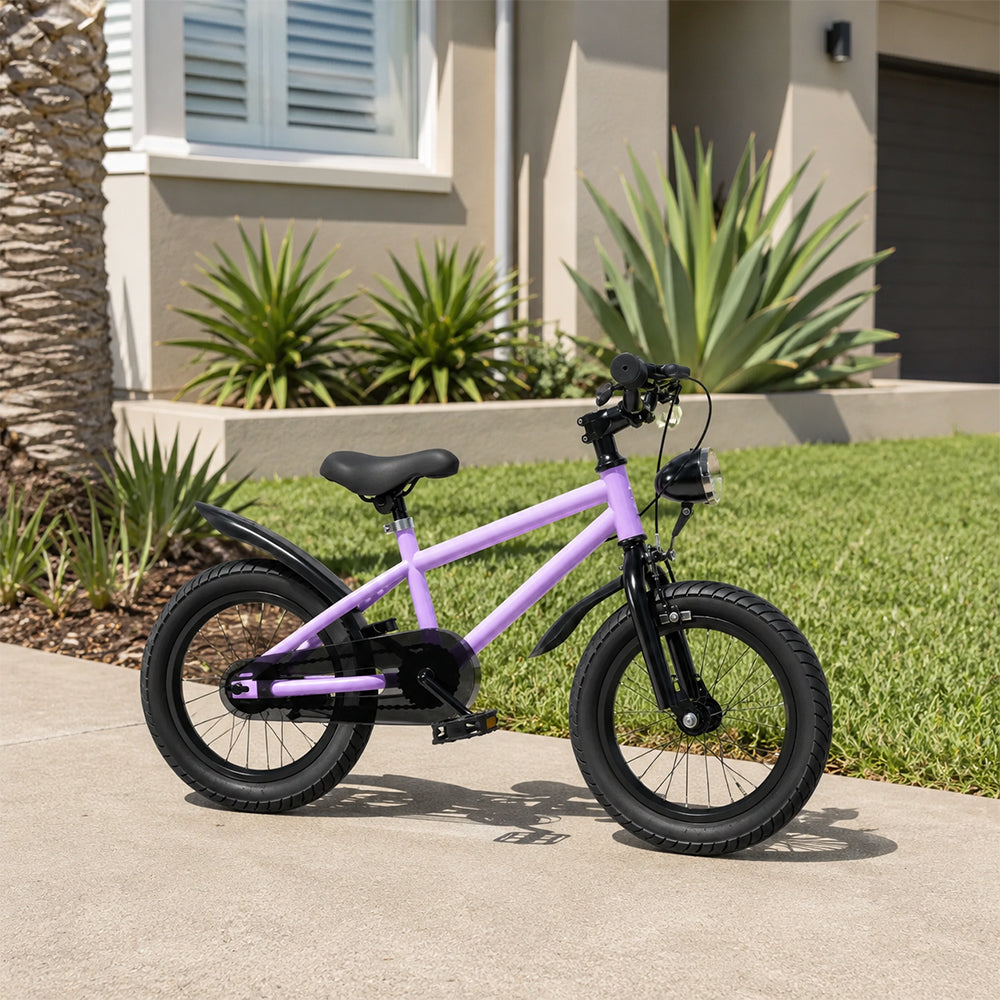 VOLTUS Mountain Bike with Lightweight Frame, All-Terrain Tyres and Sporty Design for Outdoor Riding - Purple