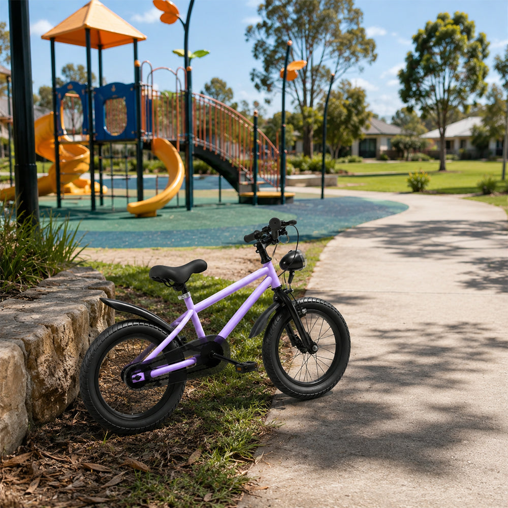 VOLTUS Mountain Bike with Lightweight Frame, All-Terrain Tyres and Sporty Design for Outdoor Riding - Purple