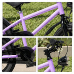 VOLTUS Mountain Bike with Lightweight Frame, All-Terrain Tyres and Sporty Design for Outdoor Riding - Purple