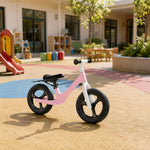 VOLTUS 12 Inch Kids Balance Bike with Nylon Frame, Lightweight Design and Adjustable Saddle for Early Riding Training - Pink