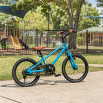 VOLTUS 16/20 Inch Kids Bike with 7-Speed Gears, Dual Brakes and Shock-Absorbing Tyres for Everyday Riding - Mirror Blue