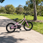 VOLTUS 16/20 Inch Kids Bike with 7-Speed Gears, Dual Brakes and Shock-Absorbing Tyres for Everyday Riding - Pink