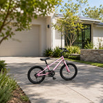 VOLTUS 16/20 Inch Kids Bike with 7-Speed Gears, Dual Brakes and Shock-Absorbing Tyres for Everyday Riding - Pink