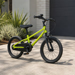 VOLTUS 16/20 Inch Kids Bike with 7-Speed Gears, Dual Brakes and Shock-Absorbing Tyres for Everyday Riding - Green