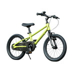 VOLTUS 16/20 Inch Kids Bike with 7-Speed Gears, Dual Brakes and Shock-Absorbing Tyres for Everyday Riding - Green