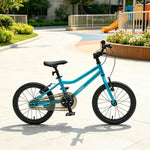 VOLTUS Kids Bike with Lightweight Aluminium Frame, Low Step-Through Design & Dual Brakes for Outdoor Riding - Blue