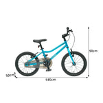 VOLTUS Kids Bike with Lightweight Aluminium Frame, Low Step-Through Design & Dual Brakes for Outdoor Riding - Blue