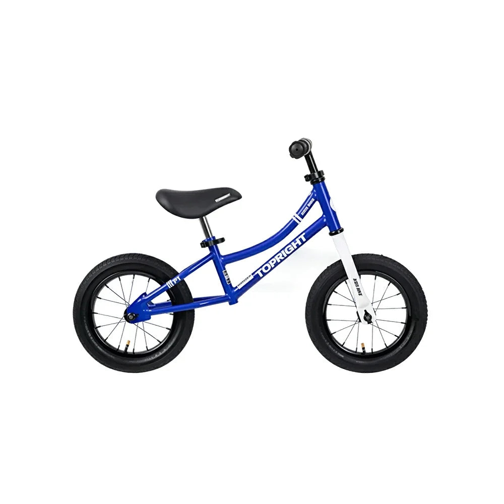 VOLTUS Kids Balance Bike with Lightweight Frame, Adjustable Seat & Wide Rubber Tyres for Outdoor Riding - Blue