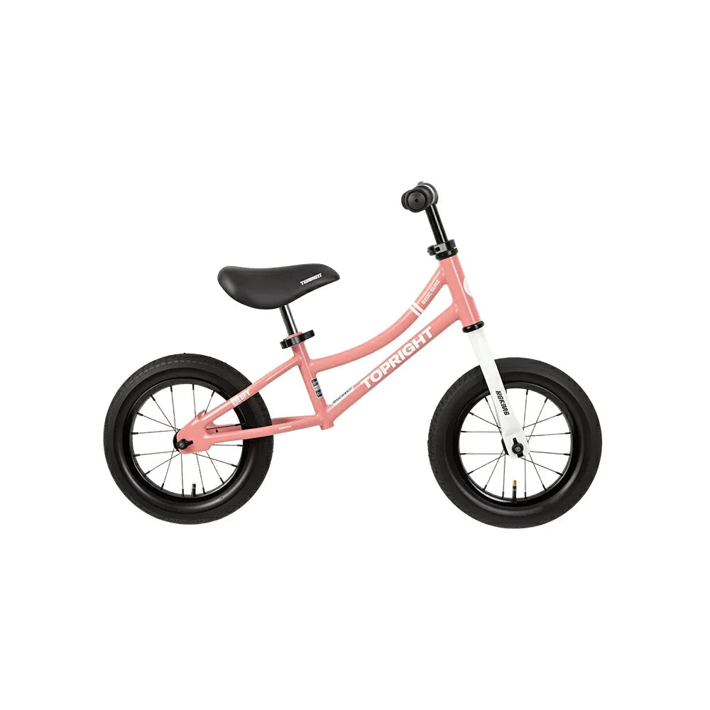VOLTUS Kids Balance Bike with Lightweight Frame, Adjustable Seat & Wide Rubber Tyres for Outdoor Riding - Pink