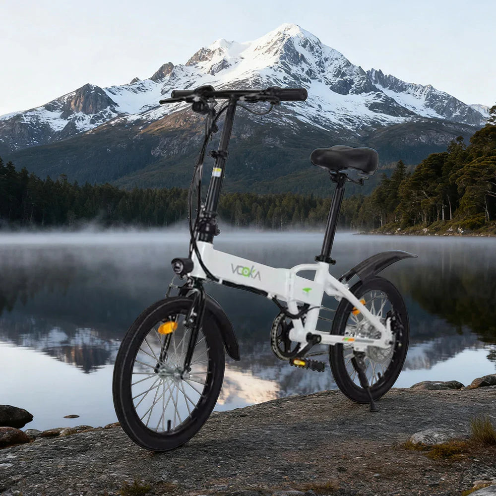 VOLTUS Electric Scooter 48V 5/7A Lithium Battery Aluminum Frame 20/25km Electric 50/60km Assisted Ergonomic Remote Unlock White