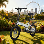 VOLTUS Electric Scooter 48V 5/7A Lithium Battery Aluminum Frame 20/25km Electric 50/60km Assisted Ergonomic Remote Unlock White