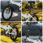 VOLTUS Electric Scooter 48V 5/7A Lithium Battery Aluminum Frame 20/25km Electric 50/60km Assisted Ergonomic Remote Unlock White