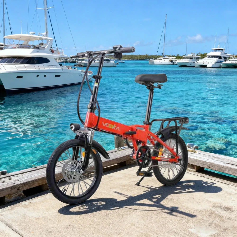 VOLTUS Electric Scooter 48V11A 18-inch Tires Lithium Battery Aluminum Frame  Ergonomic Design Red