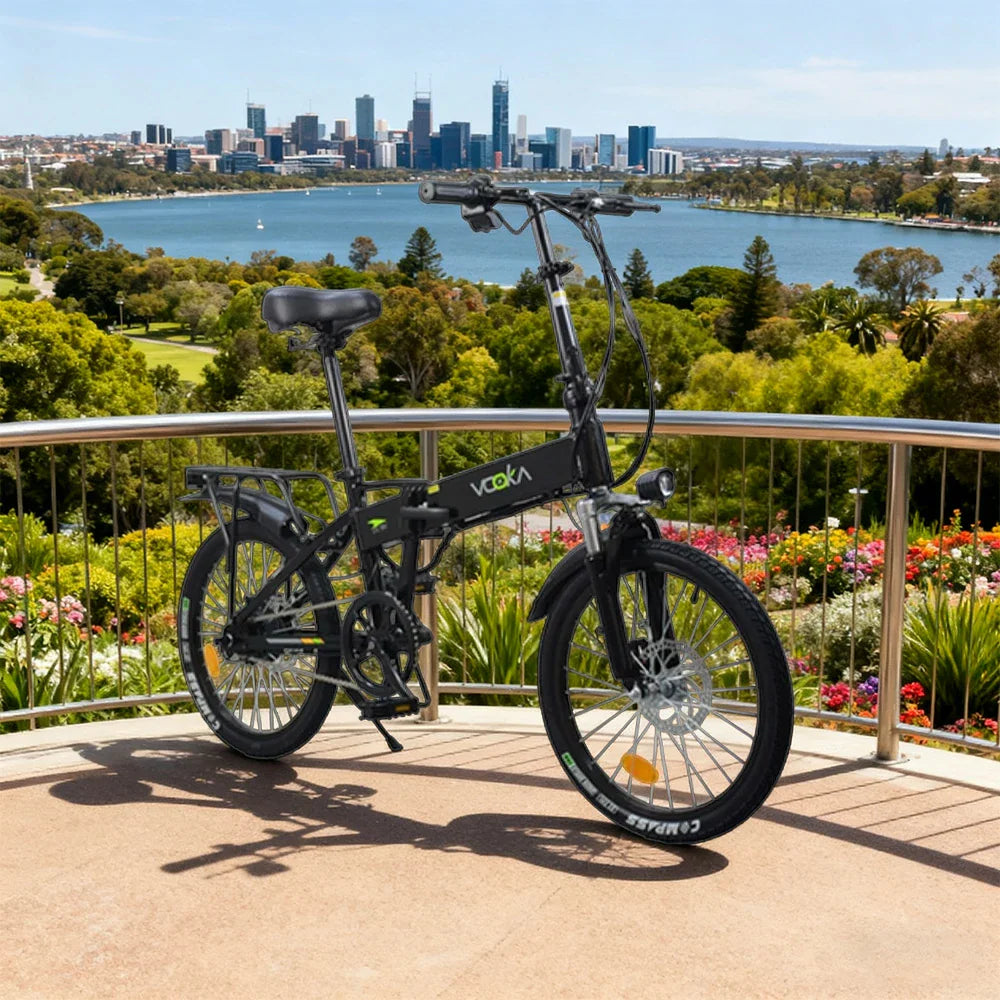 VOLTUS Electric Scooter 48V11A 20-inch Tires Lithium Battery Aluminum Frame  Ergonomic Design Black