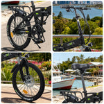 VOLTUS Electric Scooter 48V11A 20-inch Tires Lithium Battery Aluminum Frame  Ergonomic Design Black