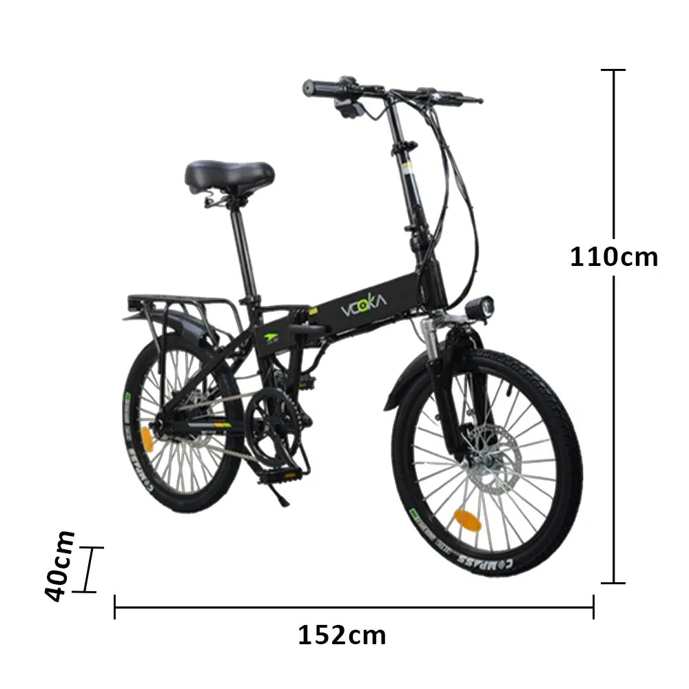 VOLTUS Electric Scooter 48V11A 20-inch Tires Lithium Battery Aluminum Frame  Ergonomic Design Black
