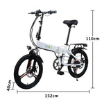 VOLTUS Electric Scooter 48V11A Lithium Battery Aluminum Frame Shimano 7-speed 20-inch Magnesium Alloy Integrated Wheels White