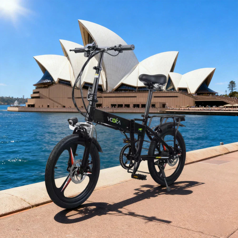VOLTUS Electric Scooter 48V11A Lithium Battery Aluminum Frame 50km Electric Range 120km Assisted Range Shimano 7-speed 20-inch Magnesium Alloy Integrated Wheels Black