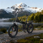 VOLTUS Electric Scooter 48V11A Lithium Battery Aluminum Frame 50km Electric Range 120km Assisted Range Shimano 7-speed 20-inch Magnesium Alloy Integrated Wheels Black
