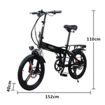 VOLTUS Electric Scooter 48V11A Lithium Battery Aluminum Frame 50km Electric Range 120km Assisted Range Shimano 7-speed 20-inch Magnesium Alloy Integrated Wheels Black