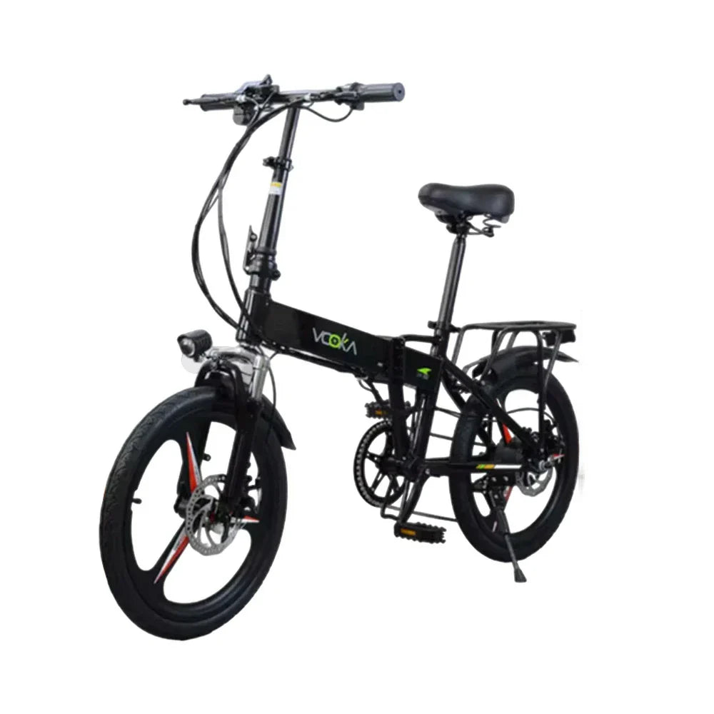 VOLTUS Electric Scooter 48V11A Lithium Battery Aluminum Frame 50km Electric Range 120km Assisted Range Shimano 7-speed 20-inch Magnesium Alloy Integrated Wheels Black