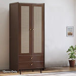 LUXORA 2 Rattan-woven Doors Doors/5 Doors/3 Wardrobe Cabinet Door