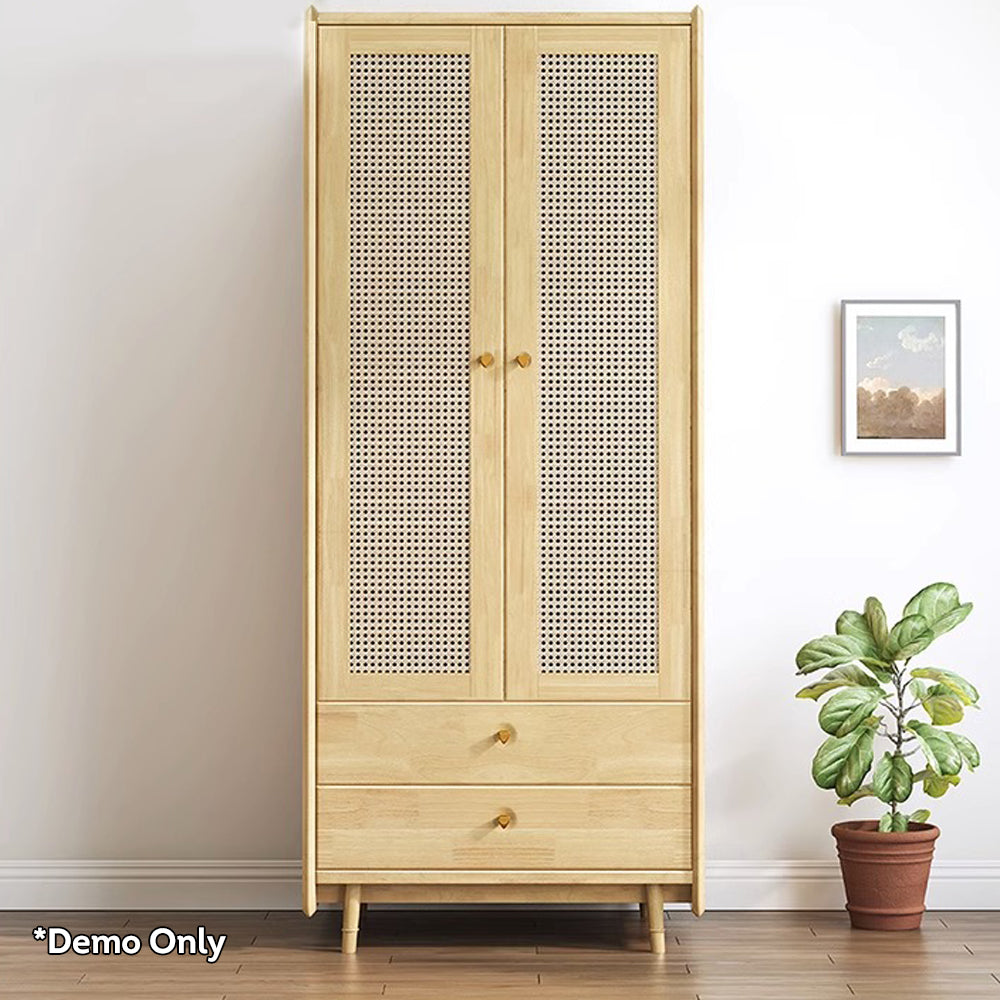 LUXORA 2 Rattan-woven Doors Doors/5 Doors/3 Wardrobe Cabinet Door