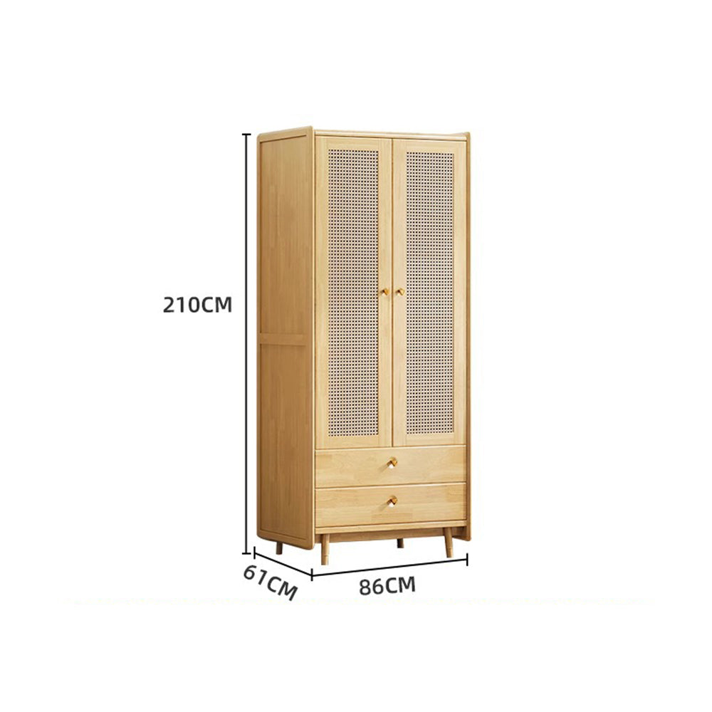 LUXORA 2 Rattan-woven Doors Doors/5 Doors/3 Wardrobe Cabinet Door