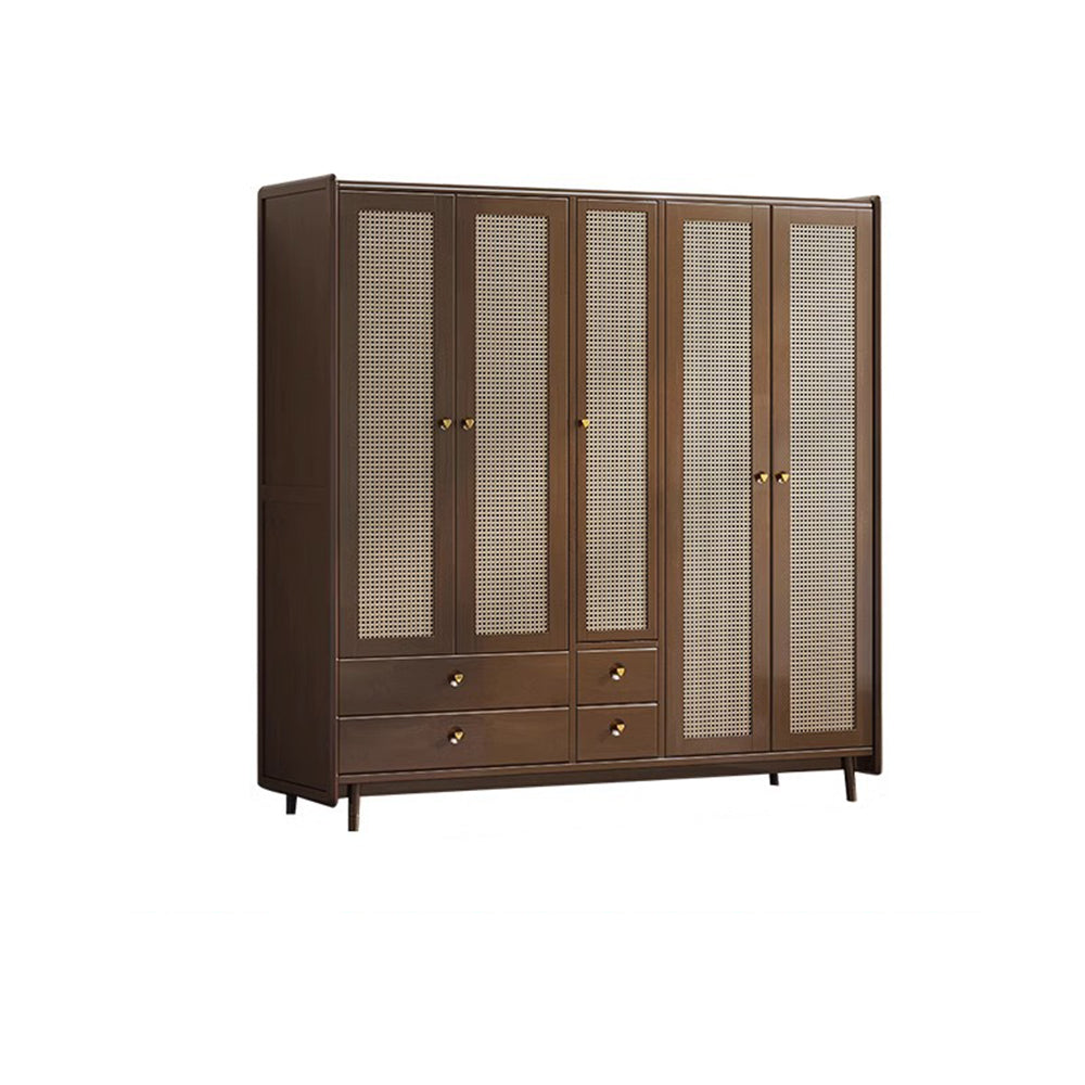LUXORA 2 Rattan-woven Doors Doors/5 Doors/3 Wardrobe Cabinet Door