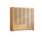 LUXORA 2 Rattan-woven Doors Doors/5 Doors/3 Wardrobe Cabinet Door