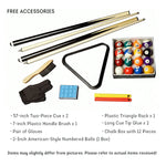 CUETIQ 6FT/7FT Table Table Hockey, Felt 4-in-1 Tennis Design, MDF Dining Billiards, Space-Saving Air Surface, Pool Frame, Flip Durable Free Top, - Smooth Accessories